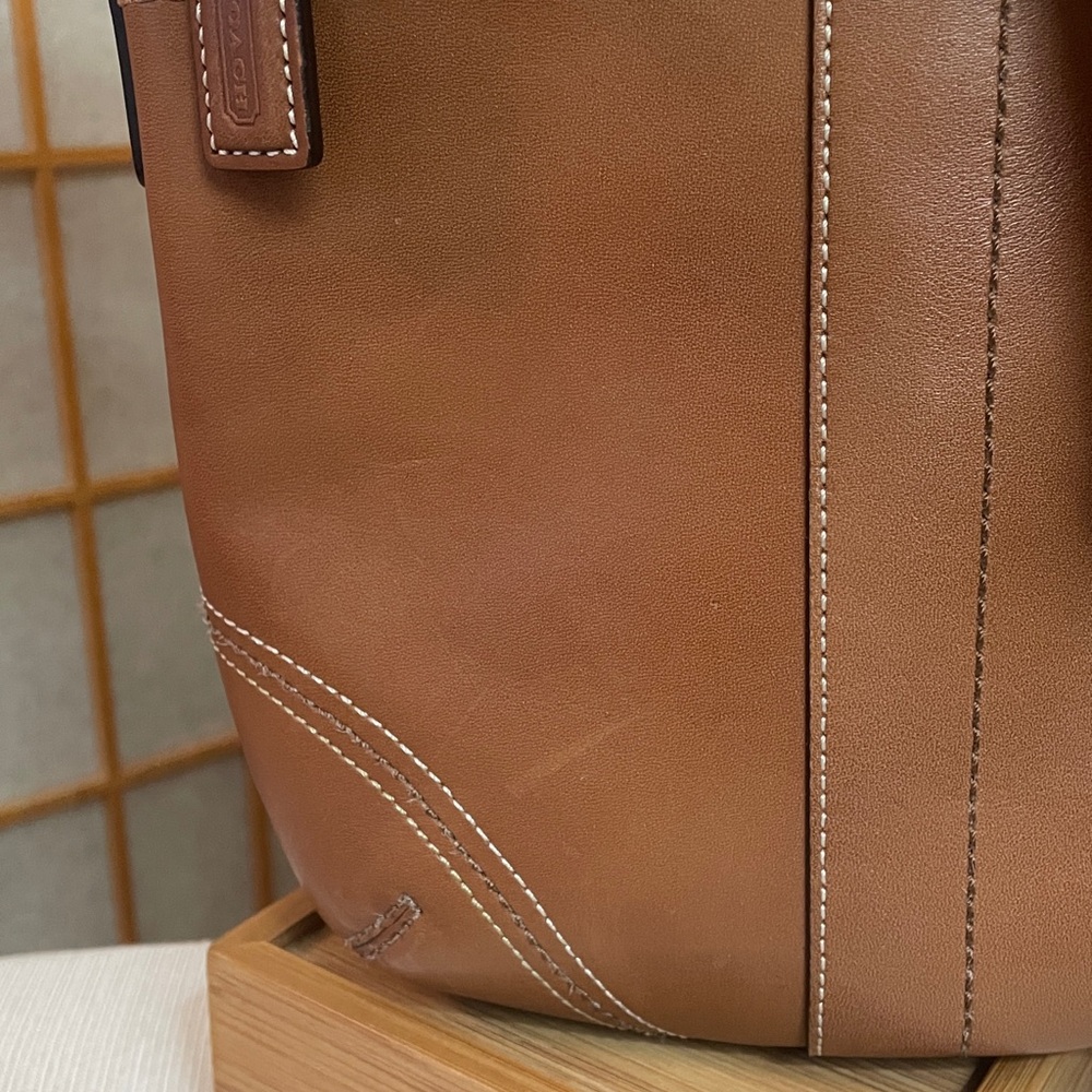 Coach Small SoHo Crossbody Bag in Tan - Picture 16 of 17